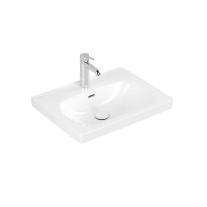 SKYLA, ALB ALPIN CERAMIC PLUS, LAVOAR DREPTUNGHIULAR, 60X46X16CM, CU ORIFICIU PENTRU BATERIE SI PREAPLIN, 5A5160R1
